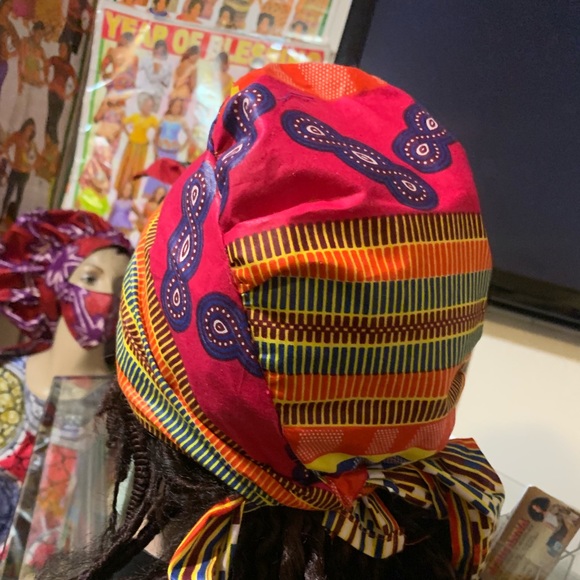 African Style Cloth Nurse Cap - Picture 2 of 3